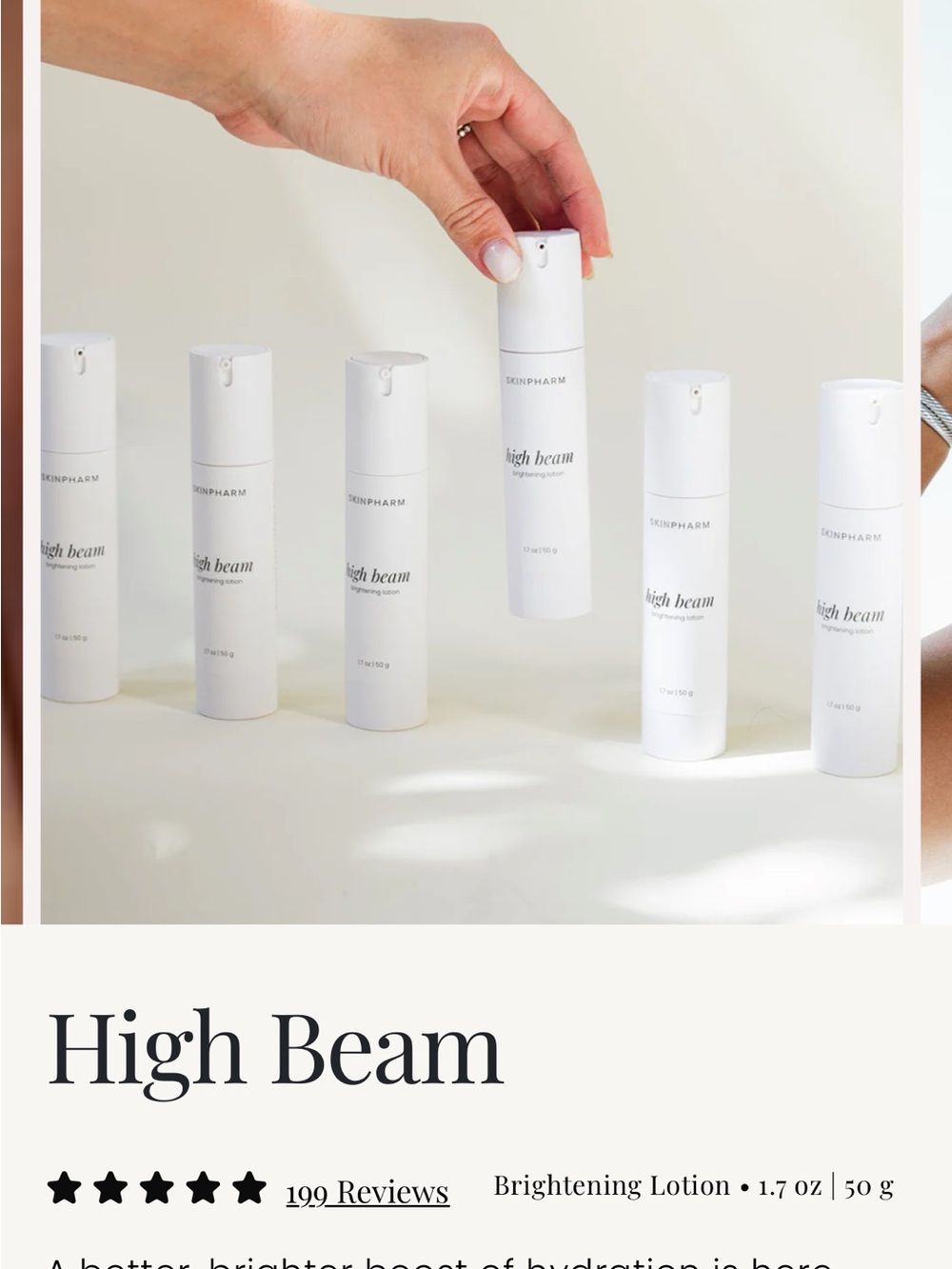 Skinpharm High Beam Brightening Medical Grade Lotion - NWT sealed - Picture 6 of 7